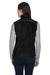 Core 365 78191 Womens Journey Pill Resistant Fleece Full Zip Vest Black Model Back