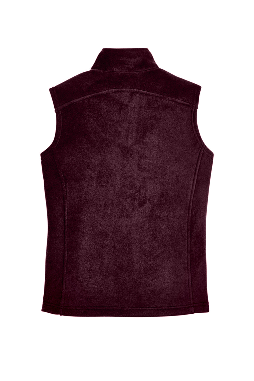 Core 365 78191 Womens Journey Pill Resistant Fleece Full Zip Vest Burgundy Flat Back