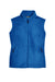 Core 365 78191 Womens Journey Pill Resistant Fleece Full Zip Vest True Royal Blue Flat Front