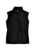 Core 365 78191 Womens Journey Pill Resistant Fleece Full Zip Vest Black Flat Front