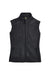 Core 365 78191 Womens Journey Pill Resistant Fleece Full Zip Vest Heather Charcoal Grey Flat Front