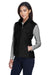 Core 365 78191 Womens Journey Pill Resistant Fleece Full Zip Vest Black Model 3q