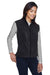 Core 365 78191 Womens Journey Pill Resistant Fleece Full Zip Vest Heather Charcoal Grey Model 3q