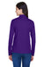 Core 365 78192 Womens Pinnacle Performance Moisture Wicking Long Sleeve Polo Shirt Campus Purple Model Back