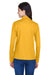 Core 365 78192 Womens Pinnacle Performance Moisture Wicking Long Sleeve Polo Shirt Campus Gold Model Back