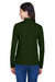 Core 365 78192 Womens Pinnacle Performance Moisture Wicking Long Sleeve Polo Shirt Forest Green Model Back