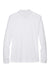 Core 365 78192 Womens Pinnacle Performance Moisture Wicking Long Sleeve Polo Shirt White Flat Back