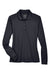 Core 365 78192 Womens Pinnacle Performance Moisture Wicking Long Sleeve Polo Shirt Carbon Grey Flat Front