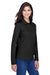 Core 365 78192 Womens Pinnacle Performance Moisture Wicking Long Sleeve Polo Shirt Black Model 3q