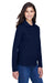 Core 365 78192 Womens Pinnacle Performance Moisture Wicking Long Sleeve Polo Shirt Classic Navy Blue Model 3q