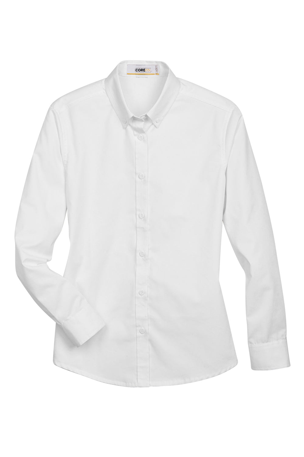 Core 365 78193 Womens Operate UV Protection Long Sleeve Button Down Shirt White Flat Front