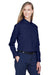 Core 365 78193 Womens Operate UV Protection Long Sleeve Button Down Shirt Classic Navy Blue Model 3q