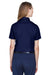 Core 365 78194 Womens Optimum UV Protection Short Sleeve Button Down Shirt Classic Navy Blue Model Back