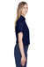 Core 365 78194 Womens Optimum UV Protection Short Sleeve Button Down Shirt Classic Navy Blue Model Side