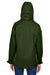 Core 365 78205 Womens Region 3-in-1 Water Resistant Full Zip Hooded Jacket Forest Green Model Back