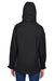 Core 365 78205 Womens Region 3-in-1 Water Resistant Full Zip Hooded Jacket Black Model Back