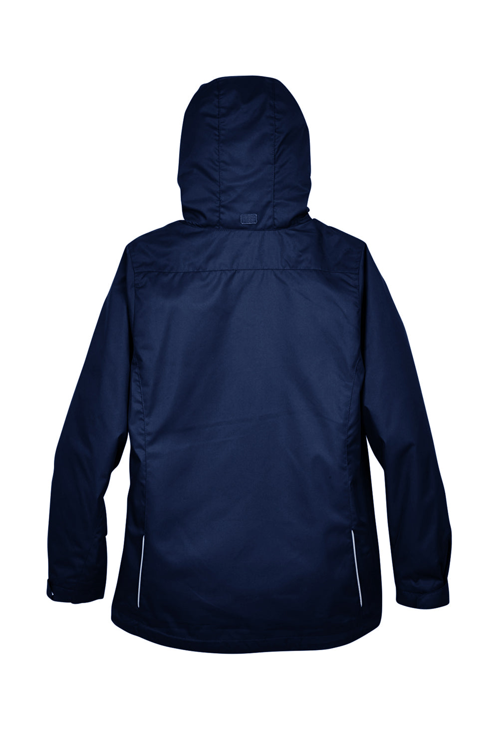 Core 365 78205 Womens Region 3-in-1 Water Resistant Full Zip Hooded Jacket Classic Navy Blue Flat Back