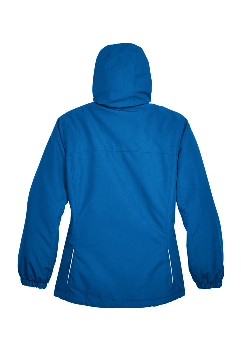 Core 365 78224 Womens Profile Water Resistant Full Zip Hooded Jacket True Royal Blue Flat Back