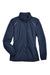 Core 365 78224 Womens Profile Water Resistant Full Zip Hooded Jacket Classic Navy Blue Flat Front