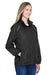 Core 365 78224 Womens Profile Water Resistant Full Zip Hooded Jacket Black Model 3q