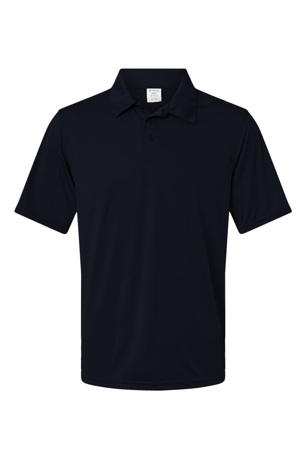 Augusta Sportswear 5017 Mens Vital Moisture Wicking Short Sleeve Polo Shirt Black Flat Front