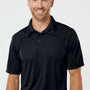 Augusta Sportswear Mens Vital Moisture Wicking Short Sleeve Polo Shirt - Black