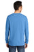 Port & Company PC099LS Mens Beach Wash Long Sleeve Crewneck T-Shirt Blue Moon Model Back