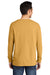 Port & Company PC099LS Mens Beach Wash Long Sleeve Crewneck T-Shirt Dijon Yellow Model Back