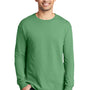 Port & Company Mens Beach Wash Long Sleeve Crewneck T-Shirt - Safari Green