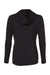 Adidas A451 Womens Hooded Sweatshirt Hoodie Black Flat Back