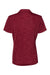 Adidas A403 Womens UPF 50+ Short Sleeve Polo Shirt Collegiate Burgundy Melange Flat Back