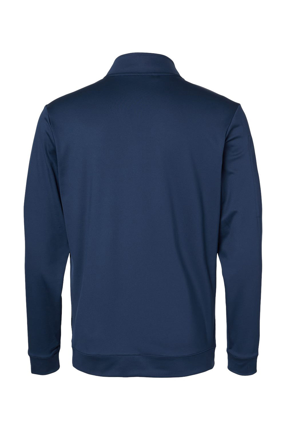 Adidas A295 Mens Performance UPF 50+ 1/4 Zip Sweatshirt Collegiate Navy Blue Flat Back