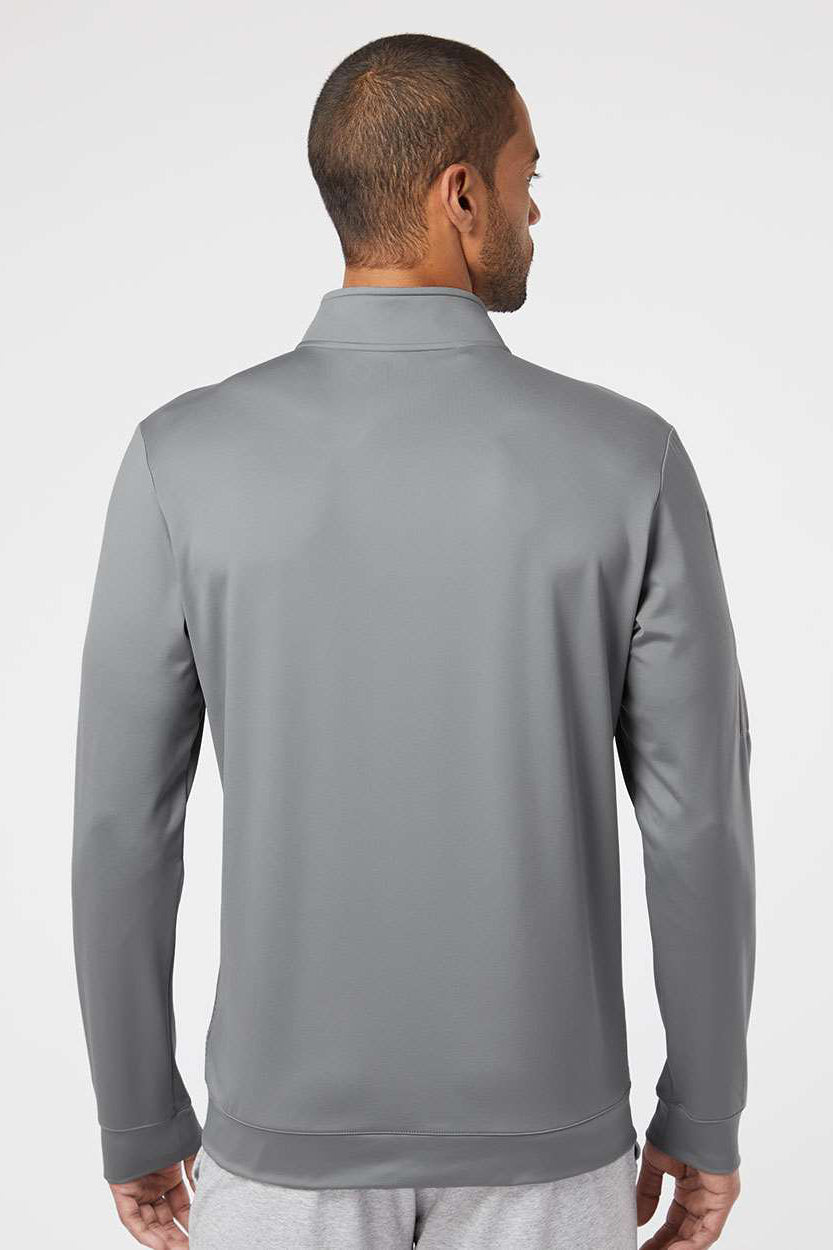 Adidas A295 Mens Performance UPF 50+ 1/4 Zip Sweatshirt Grey Model Back