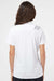 Adidas A325 Womens 3 Stripes UPF 50+ Short Sleeve Polo Shirt White/Black Model Back