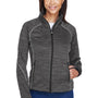 North End Womens Sport Red Flux Full Zip Jacket - Carbon Grey/Black