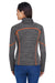 North End 78697 Womens Sport Red Flux Full Zip Jacket Carbon Grey/Orange Soda Model Back