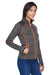 North End 78697 Womens Sport Red Flux Full Zip Jacket Carbon Grey/Orange Soda Model 3q