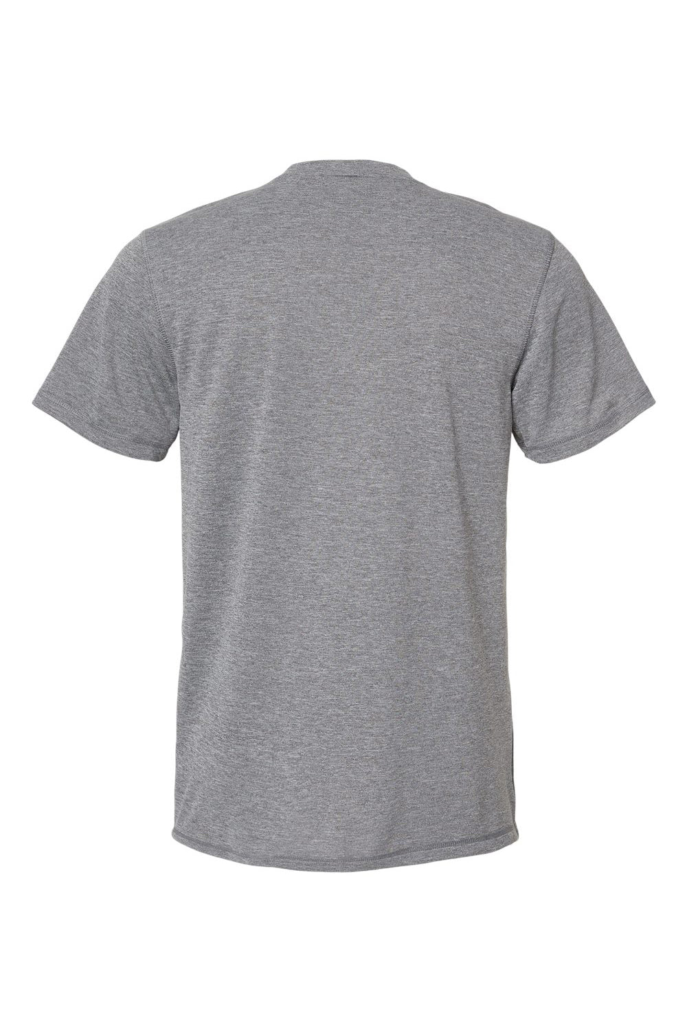 Adidas A376 Mens UPF 50+ Short Sleeve Crewneck T-Shirt Heather Black Flat Back