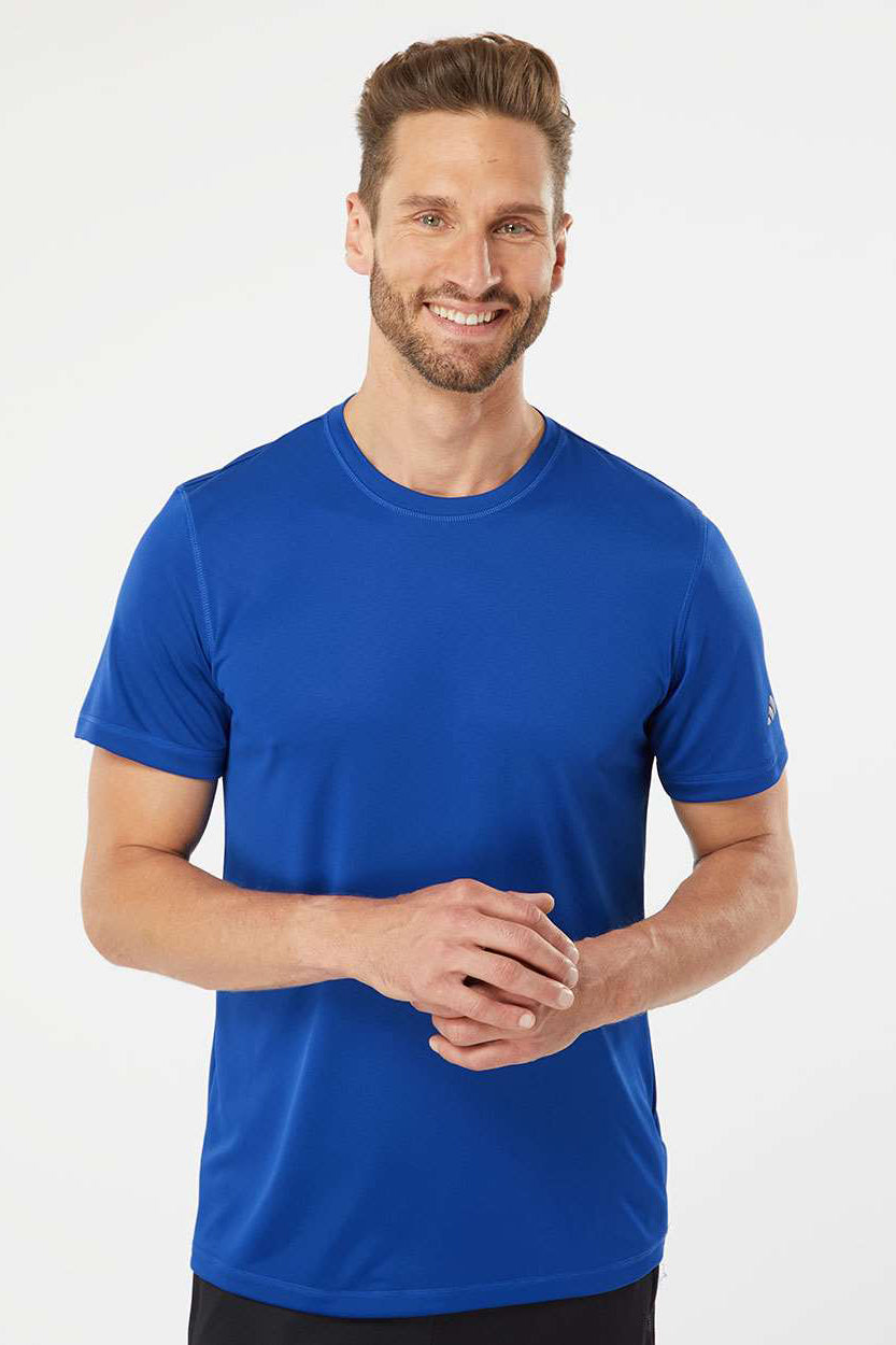 Adidas Mens UPF 50 Short Sleeve Crewneck T Shirt Collegiate Royal Blue