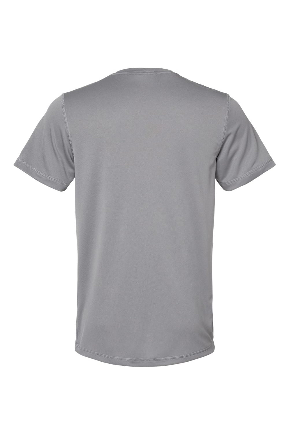Adidas A376 Mens UPF 50+ Short Sleeve Crewneck T-Shirt Grey Flat Back