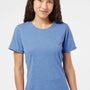 Adidas Womens UPF 50+ Short Sleeve Crewneck T-Shirt - Heather Collegiate Royal Blue