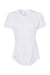 Adidas A377 Womens UPF 50+ Short Sleeve Crewneck T-Shirt White Flat Front