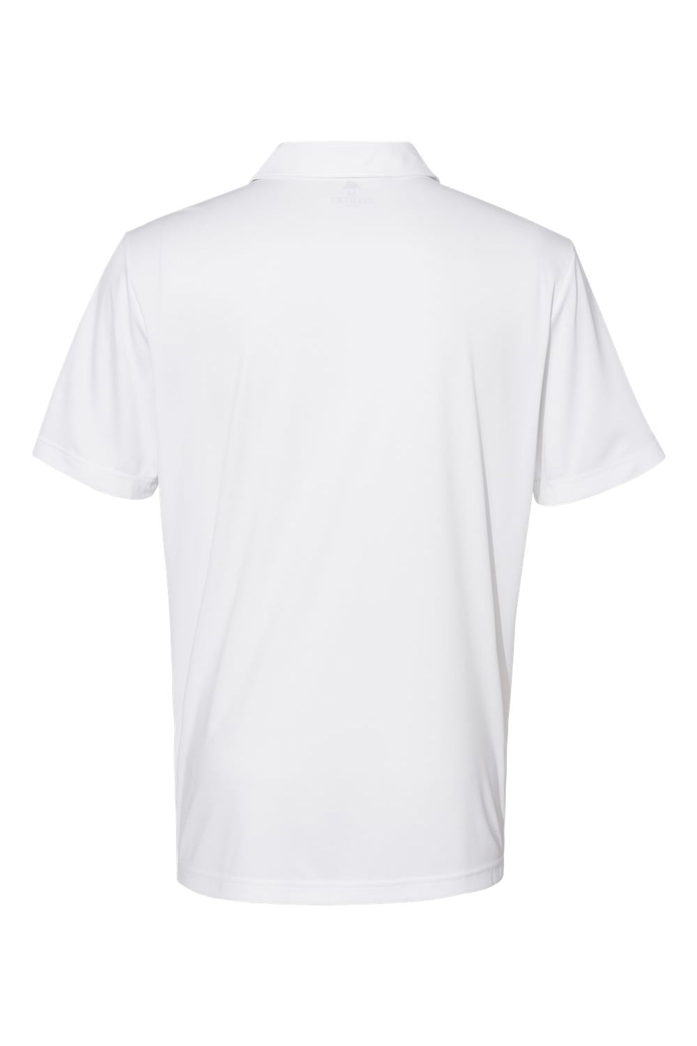 Adidas A324 Mens 3 Stripes UPF 50+ Short Sleeve Polo Shirt White/Black Flat Back