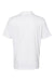 Adidas A324 Mens 3 Stripes UPF 50+ Short Sleeve Polo Shirt White/Black Flat Back