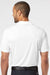Adidas A324 Mens 3 Stripes UPF 50+ Short Sleeve Polo Shirt White/Black Model Back