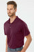 Adidas A230 Mens Performance UPF 50+ Short Sleeve Polo Shirt Maroon Model Side