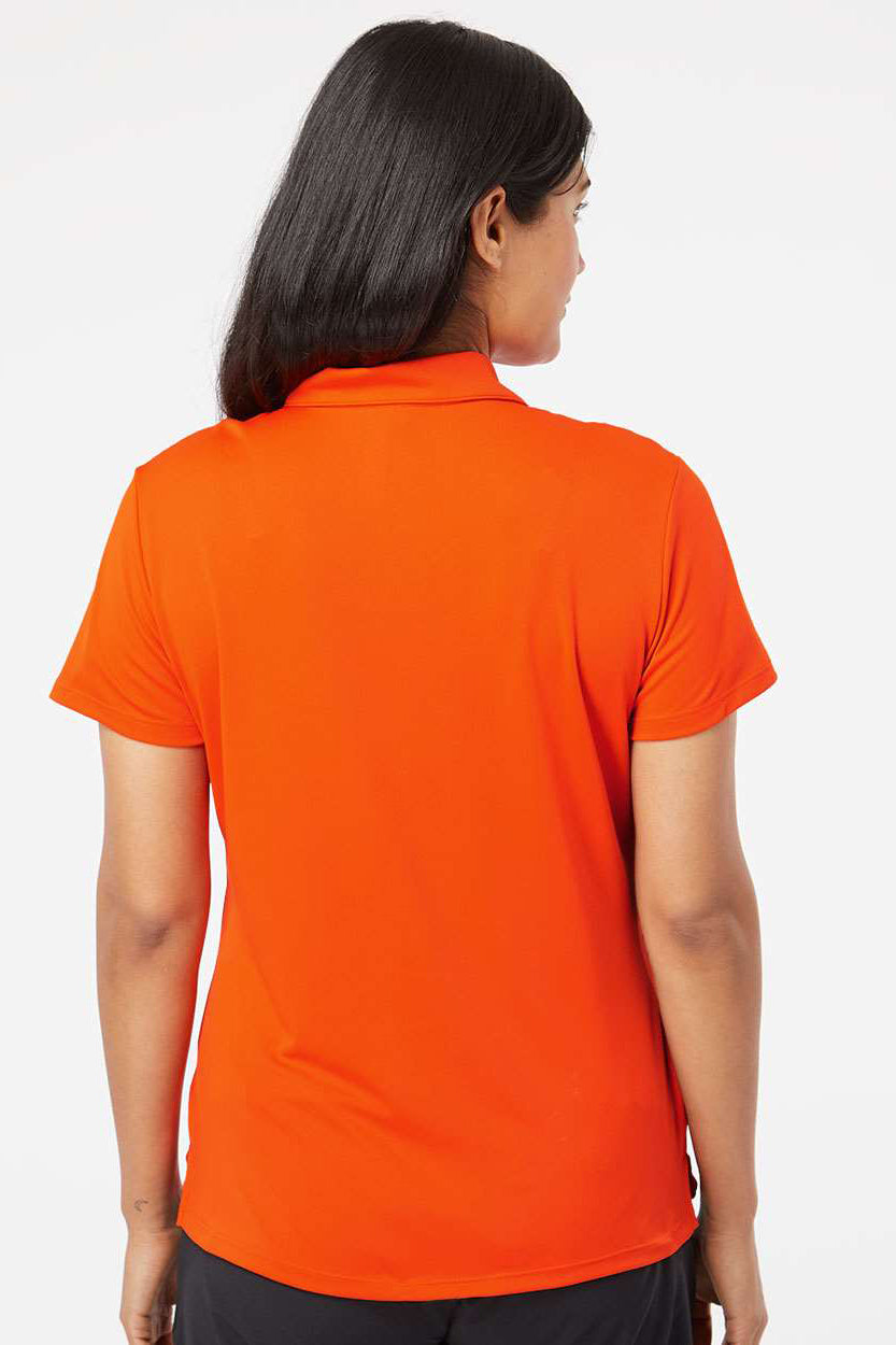 Adidas A231 Womens Performance UPF 50+ Short Sleeve Polo Shirt Orange Model Back