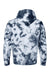 Dyenomite 680VR Mens Blended Tie Dyed Hooded Sweatshirt Hoodie Black Crystal Flat Back