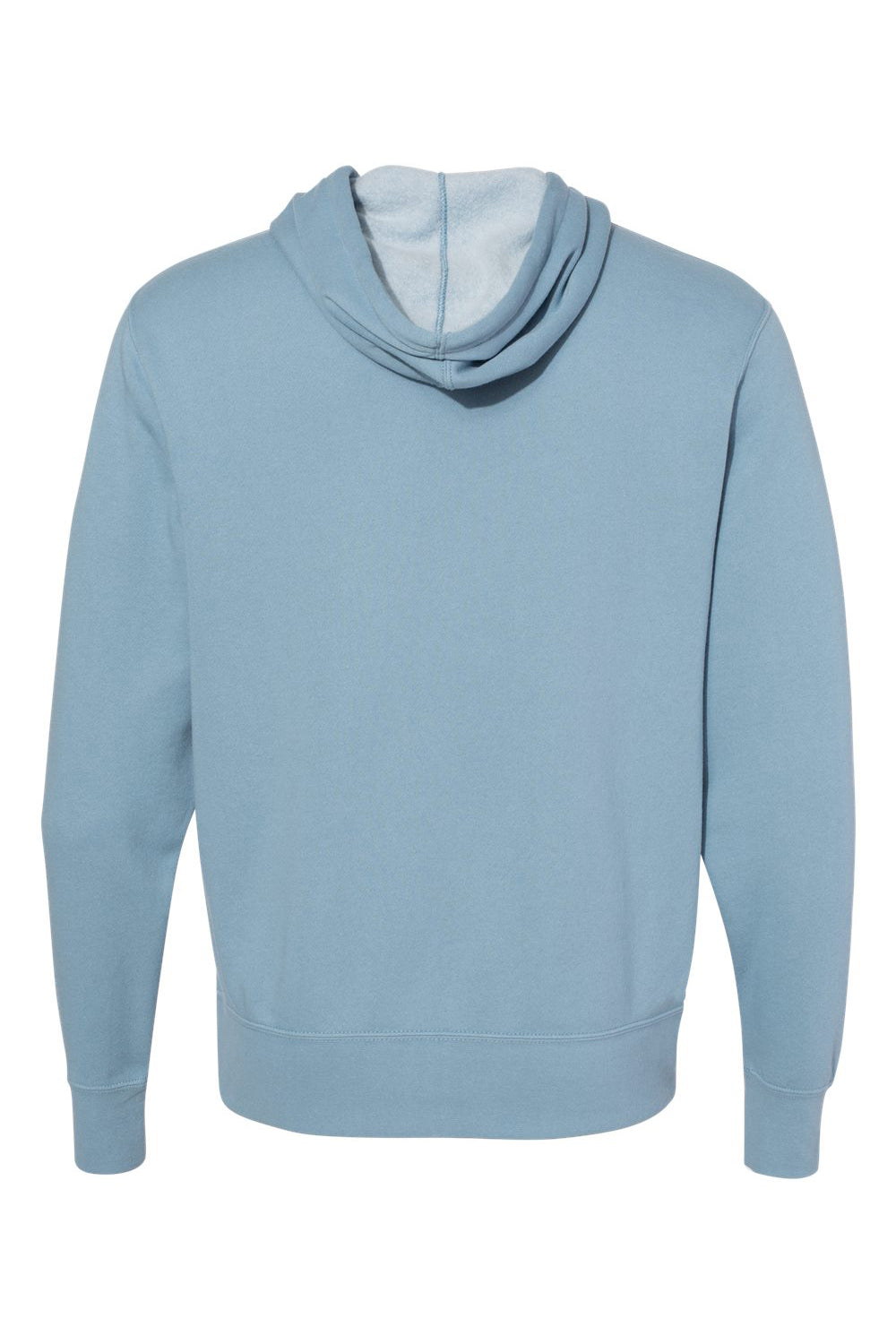 Independent Trading Co. AFX90UNZ Mens Full Zip Hooded Sweatshirt Hoodie Misty Blue Flat Back