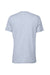 Bella + Canvas BC3001CVC/3001CVC Mens Heather CVC Short Sleeve Crewneck T-Shirt Heather Prism Blue Flat Back